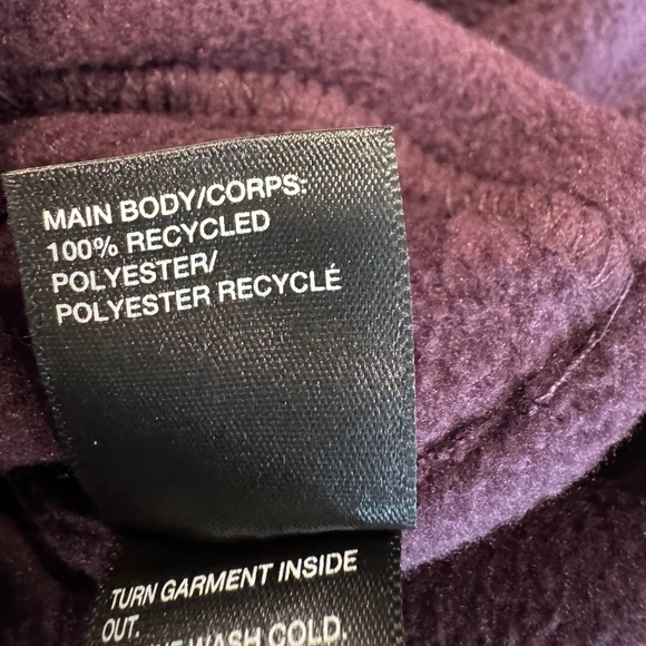 Zella Deep Plum Hooded Long Fleece Sweatshirt - Picture 10 of 12